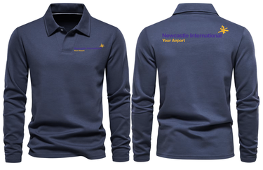 NEWCASTALE AIRPORT LONG SLEEVE POLO